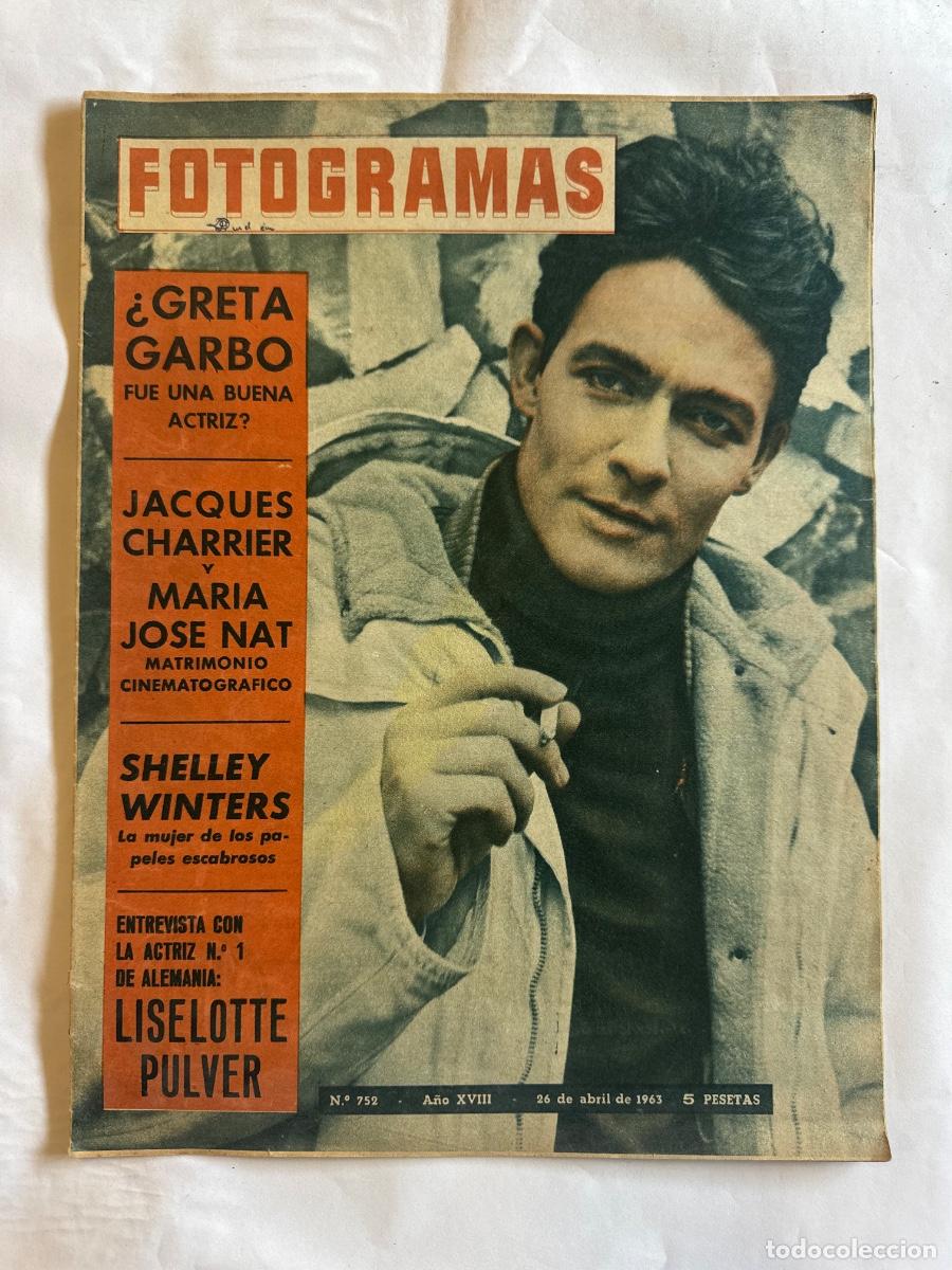 Colecionismo de Revistas e Jornais: Revista Fotogramas, A&ntilde;o 1964, Greta Garbo, Jacques Charrier, Shelley Winters