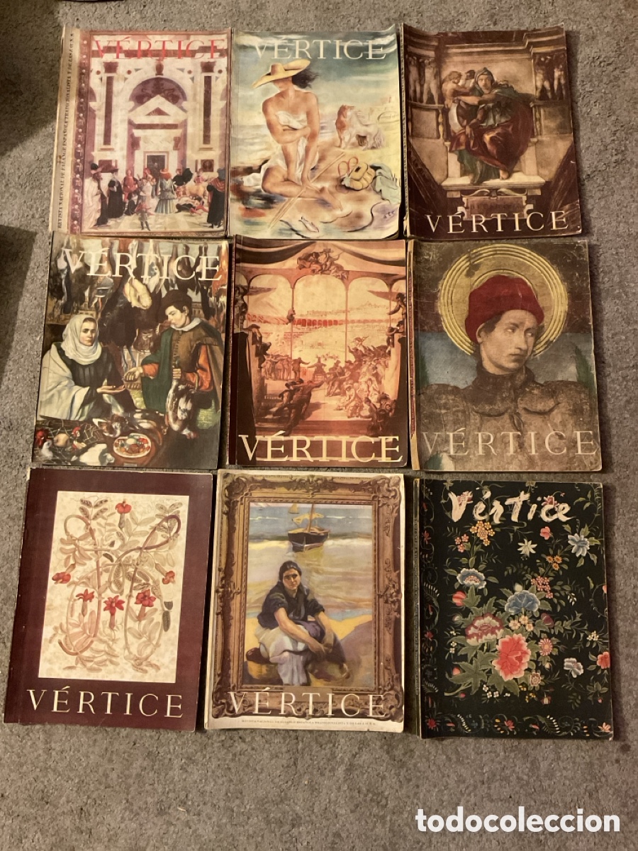 Collection Magazines and Newspapers: LOTE REVISTAS V&Eacute;RTICE 1942 (N&Uacute;MEROS 52&ndash;61) &ndash; CASI SERIE COMPLETA &ndash; ORIGINALES