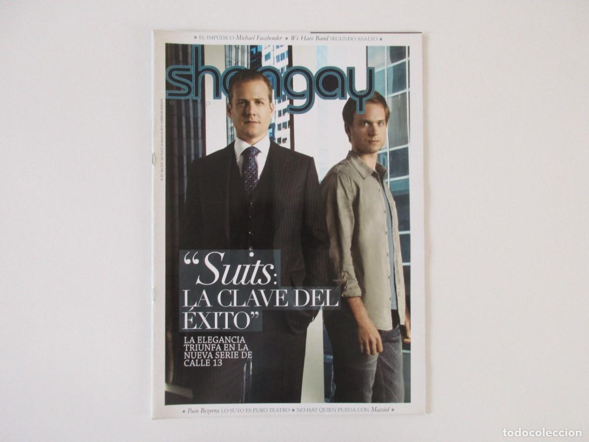 Coleccionismo de Revistas y Peri&oacute;dicos: SHANGAY N&ordm; 421 - PACO BEZERRA - MICHAEL FASSBENDER - MASSIEL - WE HAVE BAND - REVISTA GAY 2012 LGTBI