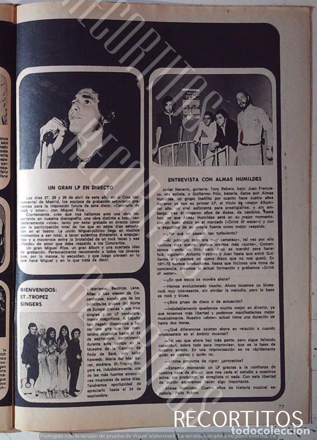 Coleccionismo de revistas y peri&oacute;dicos: SAINT TROPEZ MIGUEL RIOS ALMAS HUMILDES