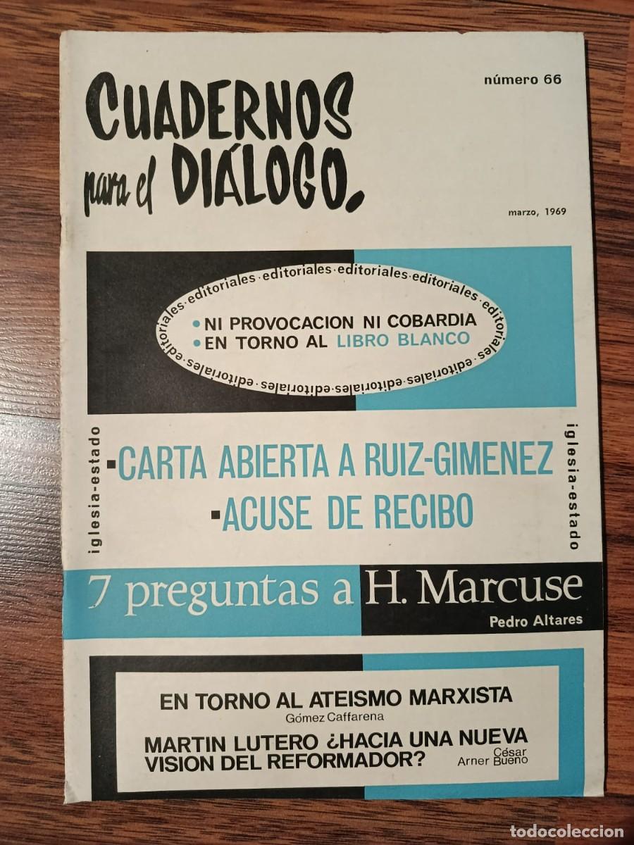 Sammeln von Zeitschriften und Zeitungen: REVISTA CUADERNOS PARA EL DIALOGO N&ordm; 66