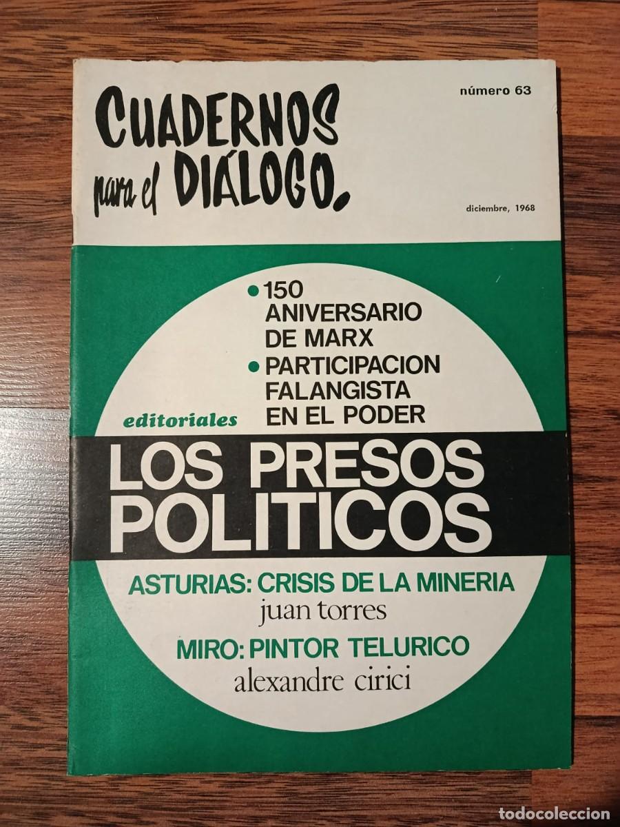 Coleccionismo de Revistas y Peri&oacute;dicos: REVISTA CUADERNOS PARA EL DIALOGO N&ordm; 63