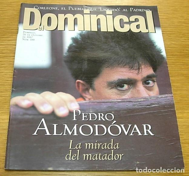 Collectionnisme de Revues et Journaux: Revista EL DOMINICAL n&ordm; 188 PEDRO ALMODOVAR Portada+9 Pgs 1997 EROS RAMAZZOTTI STALLONE LUCKY LUKE
