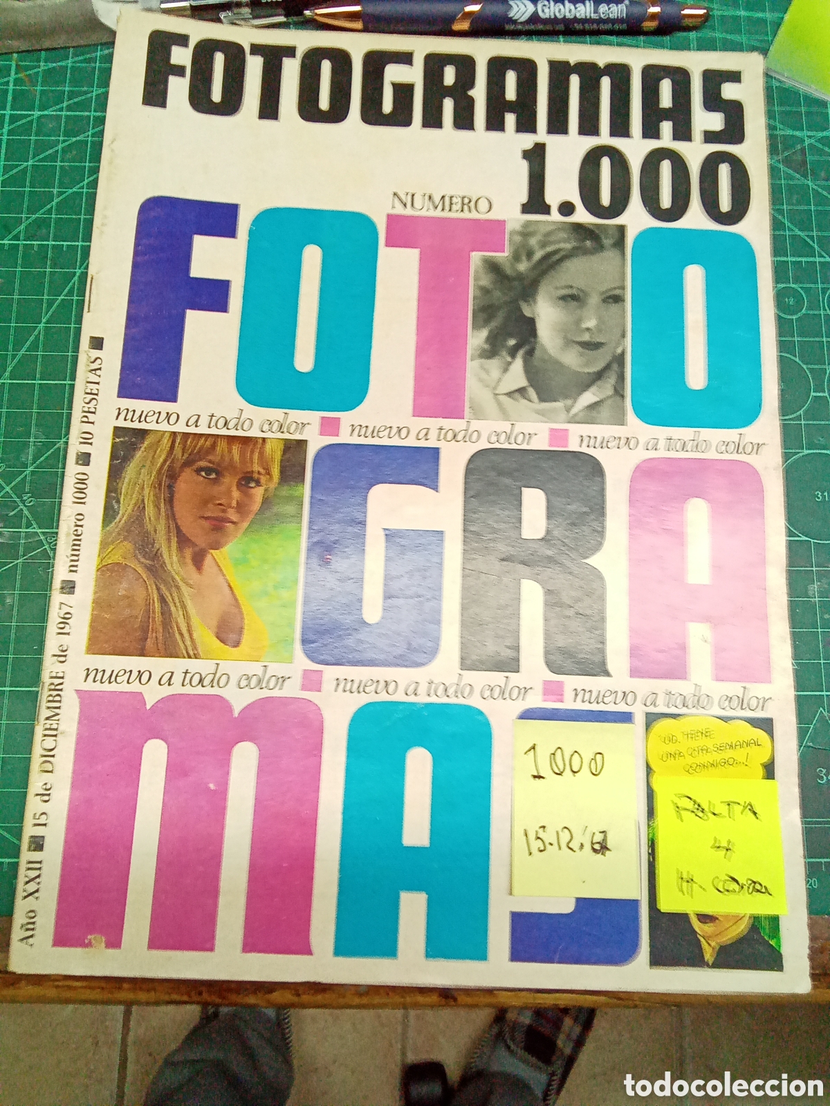 Collectionnisme de Revues et Journaux: NUEVO FOTOGRAMAS.N&deg; 1000. FECHA.15/12/1967