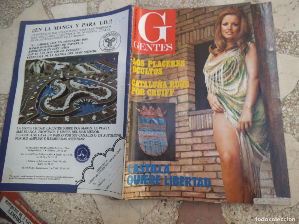 Coleccionismo de Revistas y Peri&oacute;dicos: revista gentes n&ordm; 29, 1977, carmen quesada, kelly st.john, cruiff, castilla quiiere libertad