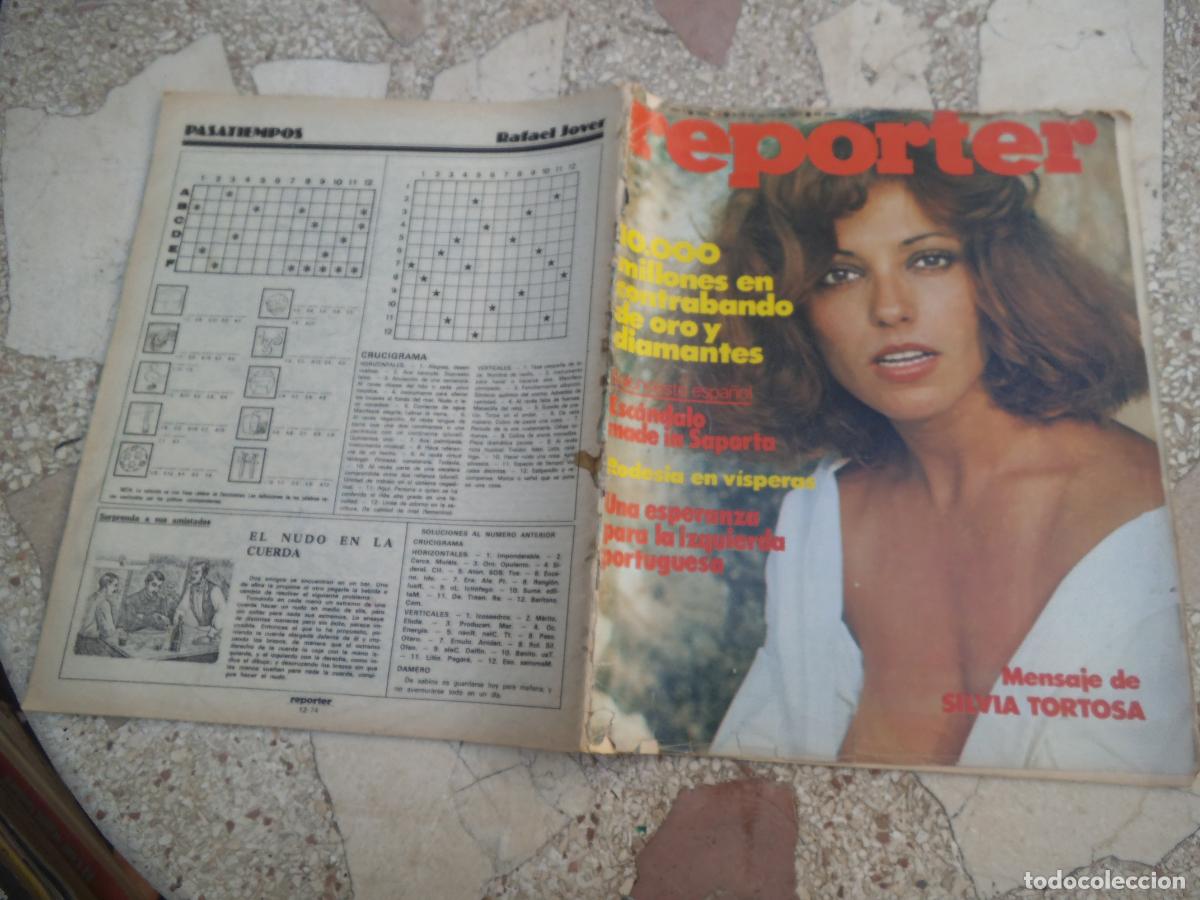 Coleccionismo de Revistas y Peri&oacute;dicos: revista reporter n&ordm; 12, poster silvia tortasa, charo valverde, garcia lorca, escandalo made saporta