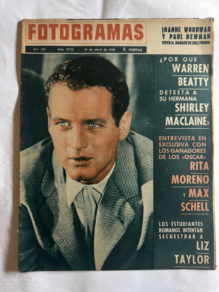 Colecionismo de Revistas e Jornais: Revista Fotogramas, A&ntilde;o 1962, Warren Beaty, Shirley Maclaine, Rita Moreno