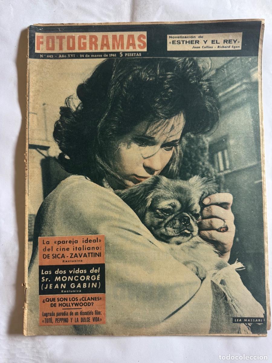 Collectionnisme de Revues et Journaux: Revista Fotogramas, A&ntilde;o 1961, De Sica, Zavattini, Jean Gabib