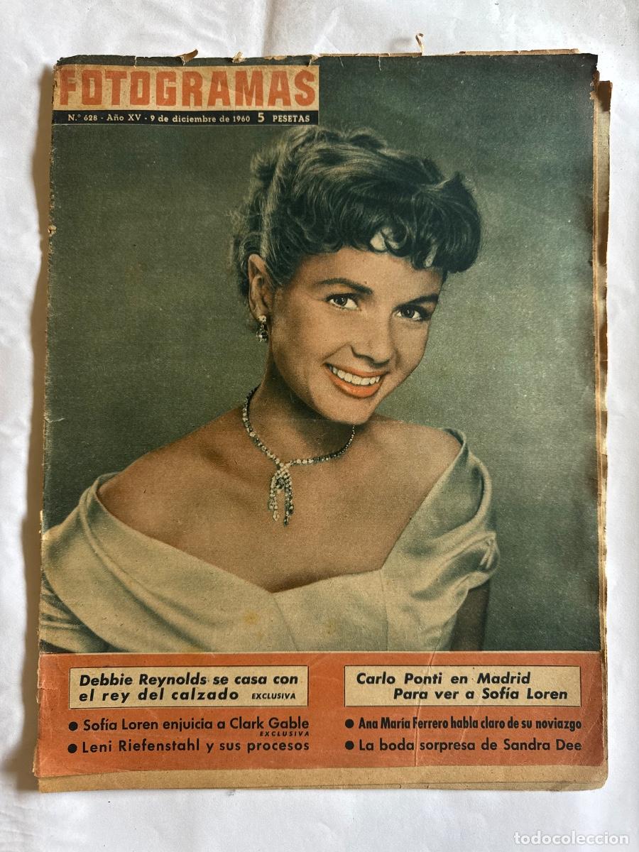 Coleccionismo de Revistas y Peri&oacute;dicos: Revista Fotogramas, A&ntilde;o 1960, Debbie Reynolds, Sofia Loren, Carlo Ponti