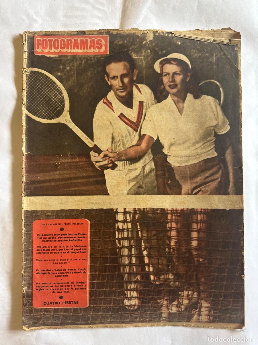 Coleccionismo de Revistas y Peri&oacute;dicos: Revista Fotogramas, A&ntilde;o 1951, Rita Hayworth, Frank Feltnor, Maria Riva