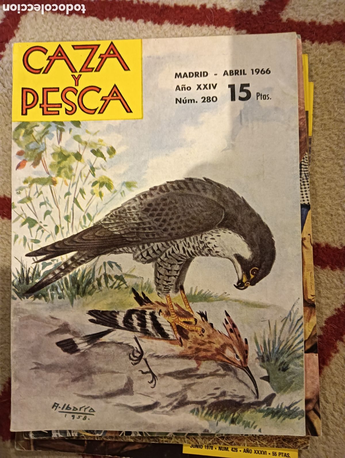 Coleccionismo de Revistas y Peri&oacute;dicos: Revista caza y pesca abril de mil novecientos sesenta y seis numero doscientos ochenta