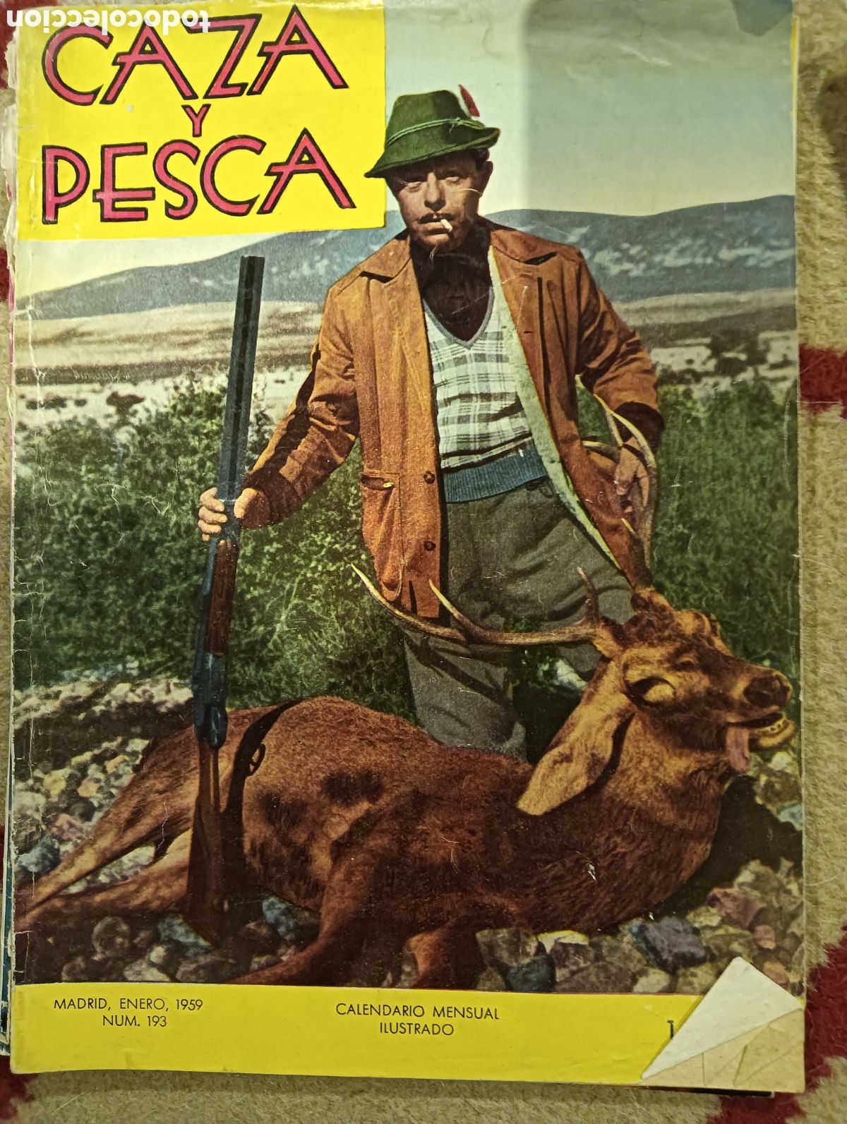 Coleccionismo de Revistas y Peri&oacute;dicos: Revista caza y pesca enero de mil novecientos cincuenta y nueve numero ciento noventa y tres