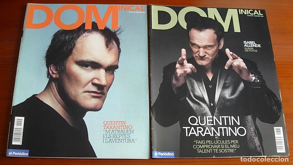 Coleccionismo de Revistas y Peri&oacute;dicos: Lote 2 Revistas QUENTIN TARANTINO Dominical 2007 + 2009 en Catal&aacute;n FITO CABRALES 4 Pgs