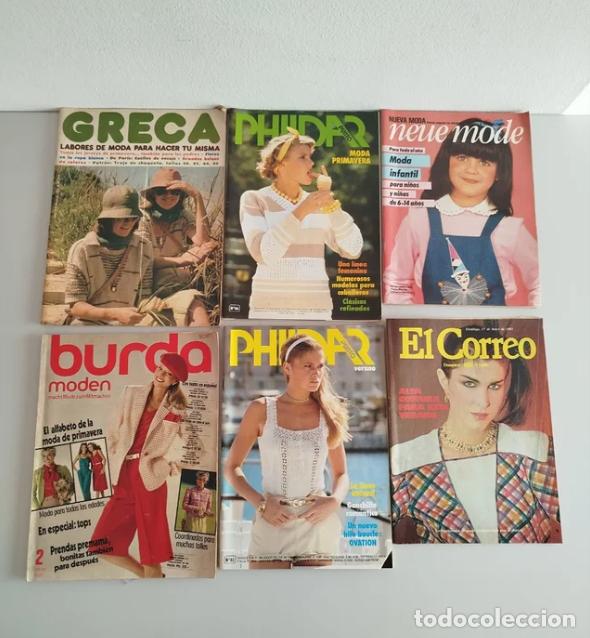Coleccionismo de Revistas y Peri&oacute;dicos: Revistas moda antiguas con patrones