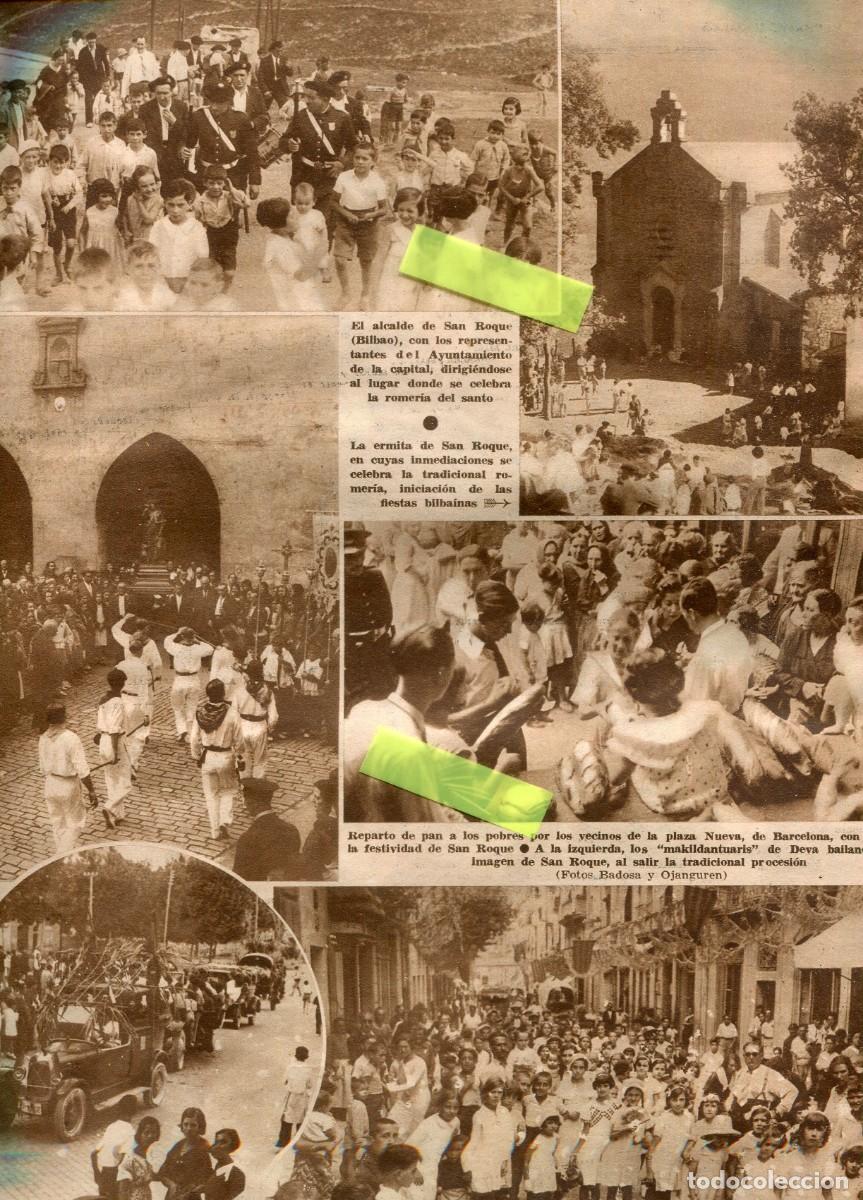 Coleccionismo de Revistas y Peri&oacute;dicos: REVISTA A&Ntilde;O 1932 SAN ROQUE EN BILBAO DEVA MAKILDANTUARIS COS DEL BOU TARRAGONA MOIA FRANCESC VI&Ntilde;AS
