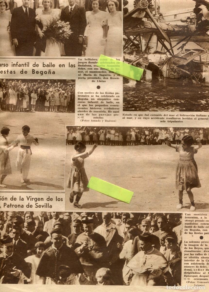 Colecionismo de Revistas e Jornais: REVISTA A&Ntilde;O 1932 MISS PRENSA FUTBOL EN MELILLA BAILE EN BEGO&Ntilde;A VIRGEN DE LOS REYES DE SEVILLA