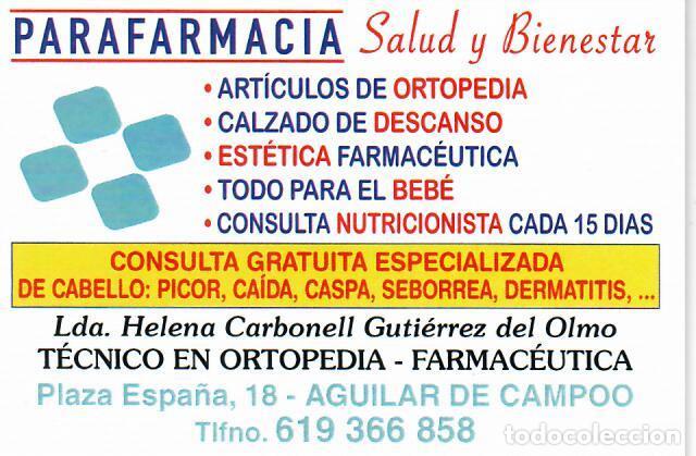 Coleccionismo de Revistas y Peri&oacute;dicos: CALENDARIO DE PUBLICIDAD - A&Ntilde;O 2026 - PARAFARMACIA SALUD Y BIENESTAR - AGUILAR DE CAMPOO