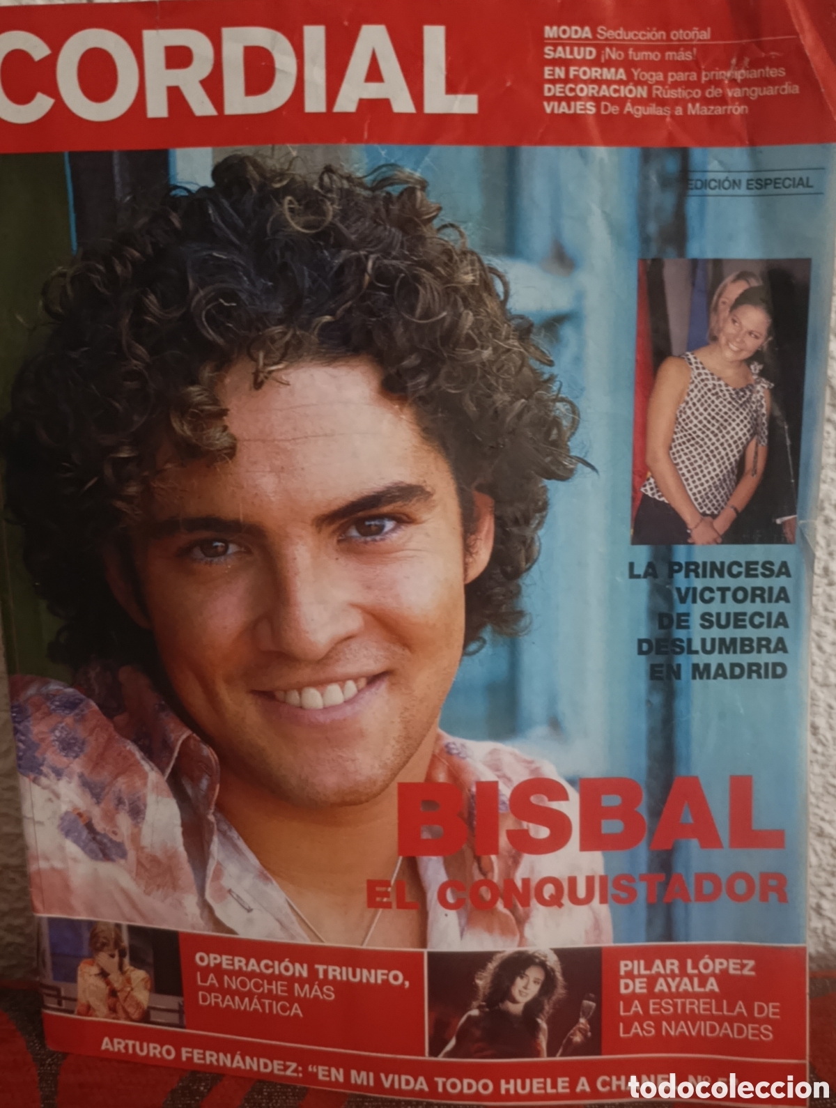 Coleccionismo de Revistas y Peri&oacute;dicos: REVISTA CORDIAL - DAVID BISBAL EN PORTADA - EDICI&Oacute;N ESPECIAL - OT (OPERACI&Oacute;N TRIUNFO)