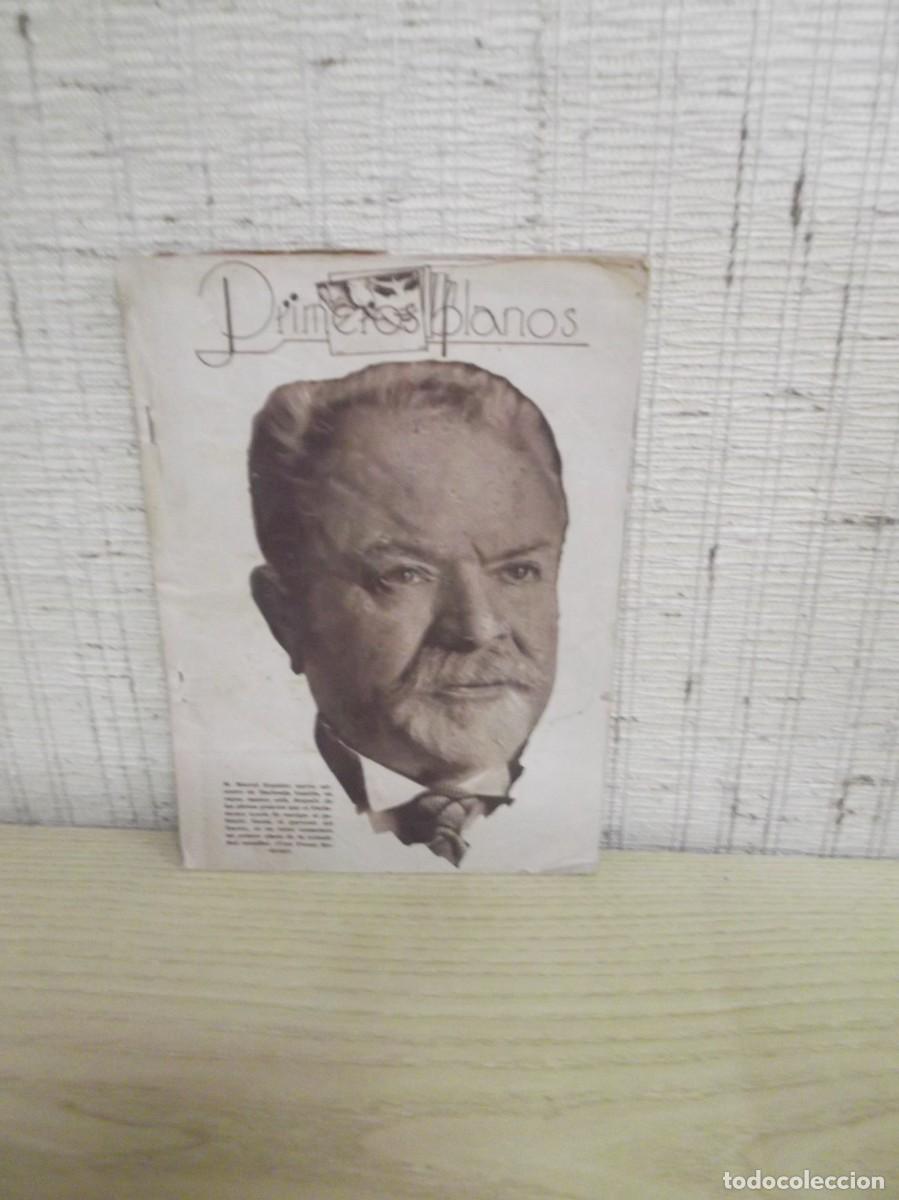 Coleccionismo de Revistas y Peri&oacute;dicos: Primeros Planos revista de Blanco y negro.Portada M.Marcel Regnier (ministro fr&aacute;nces)