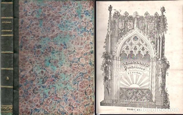 Sammeln von Zeitschriften und Zeitungen: REVISTA SEMANARIO PINTORESCO ESPA&Ntilde;OL TOMO III A&Ntilde;O 1838 - A-REV-3076