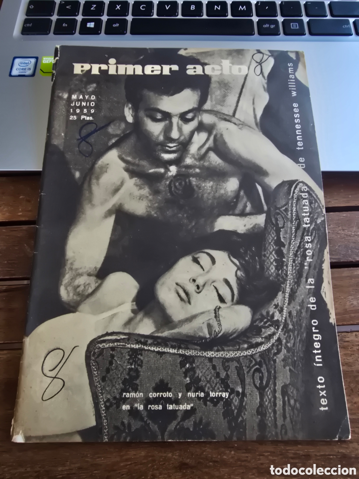 Collezionismo di Riviste e Giornali: PRIMER ACTO N&ordm; 8 MAYO-JUNIO 1959 revista espa&ntilde;ola de teatro La rosa tatuada Tennesse Williams