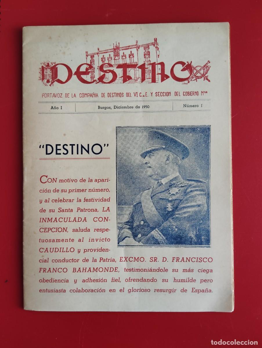 Sammeln von Zeitschriften und Zeitungen: DESTINO 1950. NUMERO 1. EL ENVIO ESTA INCLUIDO.