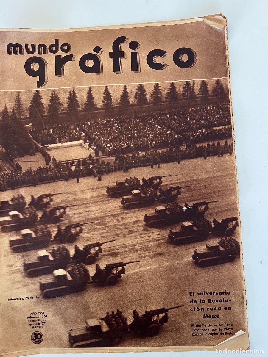 Coleccionismo de Revistas y Peri&oacute;dicos: MUNDO GRAFICO NUM 1308, 25/11/1936 GUERRA CIVIL ANIVERSARIO REVOLUCION RUSA