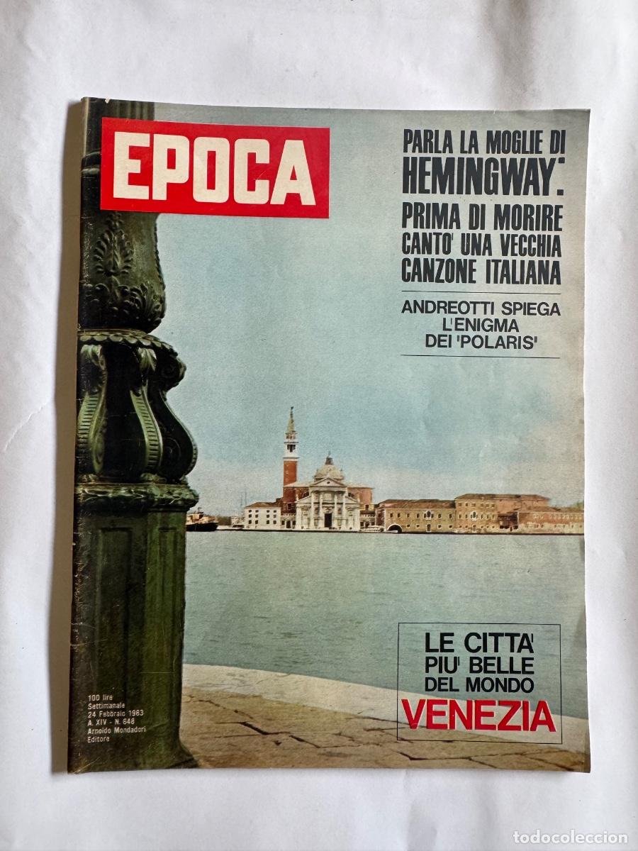 Coleccionismo de Revistas y Peri&oacute;dicos: Revista Epoca, A&ntilde;o 1963, Venezia, Andreotti, Arquitecto Moretti