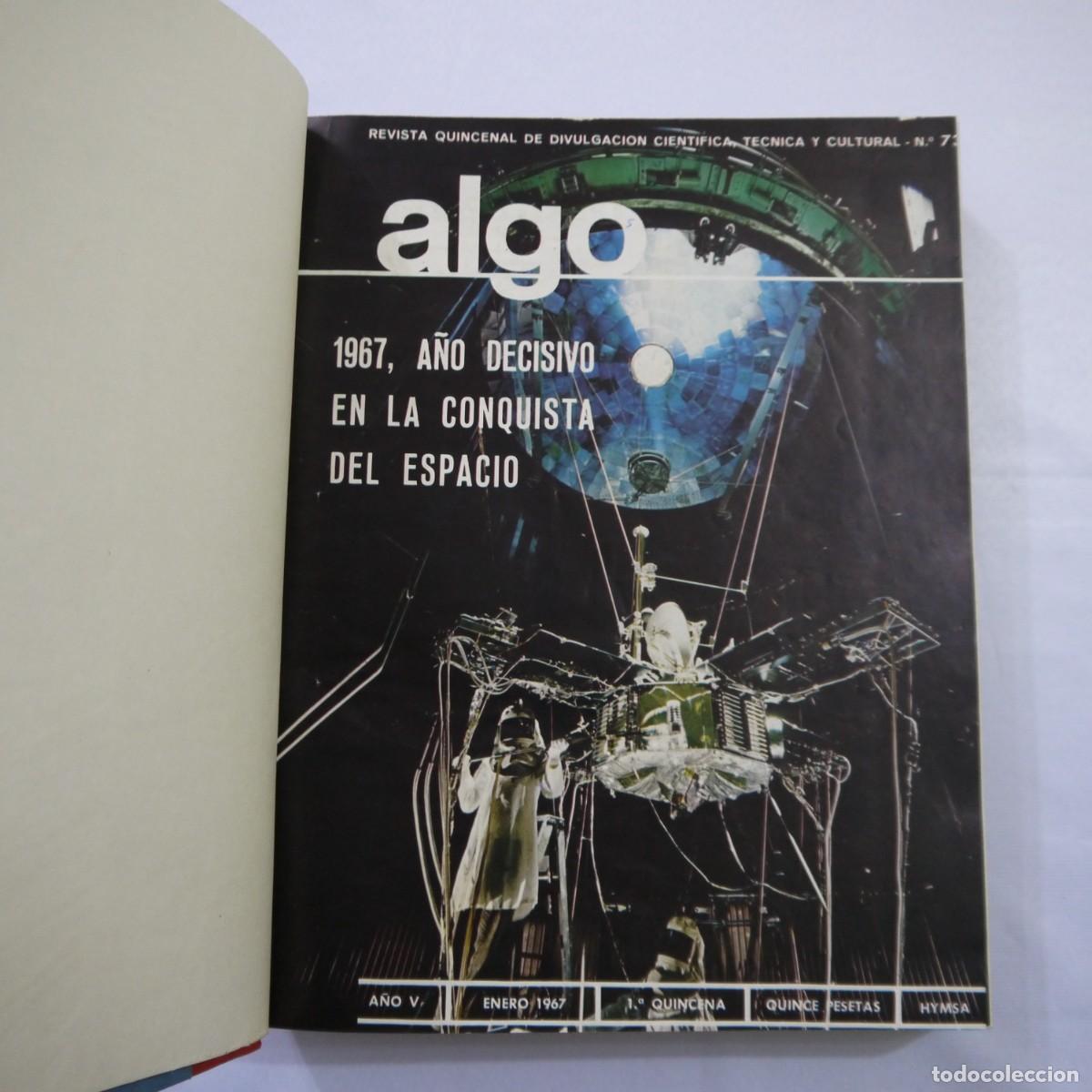 Coleccionismo de Revistas y Peri&oacute;dicos: REVISTA ALGO. TOMO CON 24 REVISTAS DEL A&Ntilde;O 1967 COMPLETO - ENCUADERNACI&Oacute;N ARTESANAL
