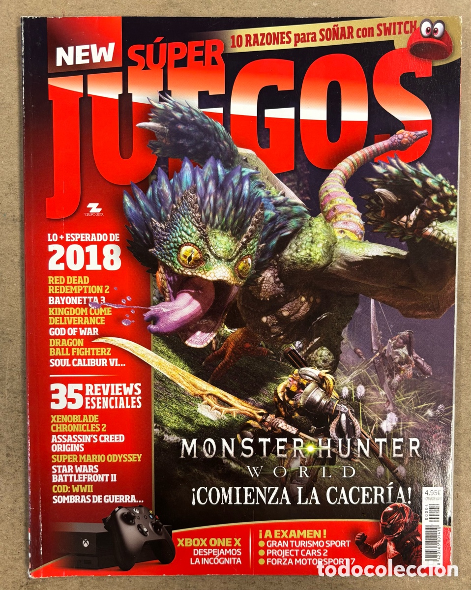 Coleccionismo de Revistas y Peri&oacute;dicos: NEW S&Uacute;PER JUEGOS. MONSTER HUNTER WORLD, RED DEAD REDEMPTION 2, ASSASIN&rsquo;S CREED ORIGINS