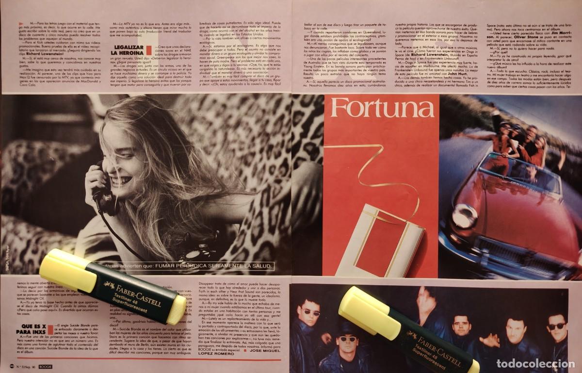 Collezionismo di Riviste e Giornali: Reportaje INXS - Sep. 90