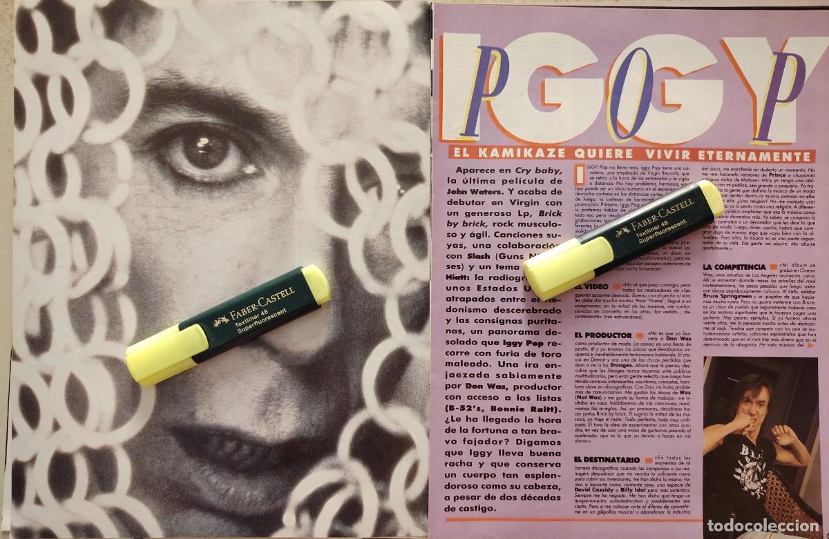 Sammeln von Zeitschriften und Zeitungen: Reportaje Iggi Pop - Sep. 90
