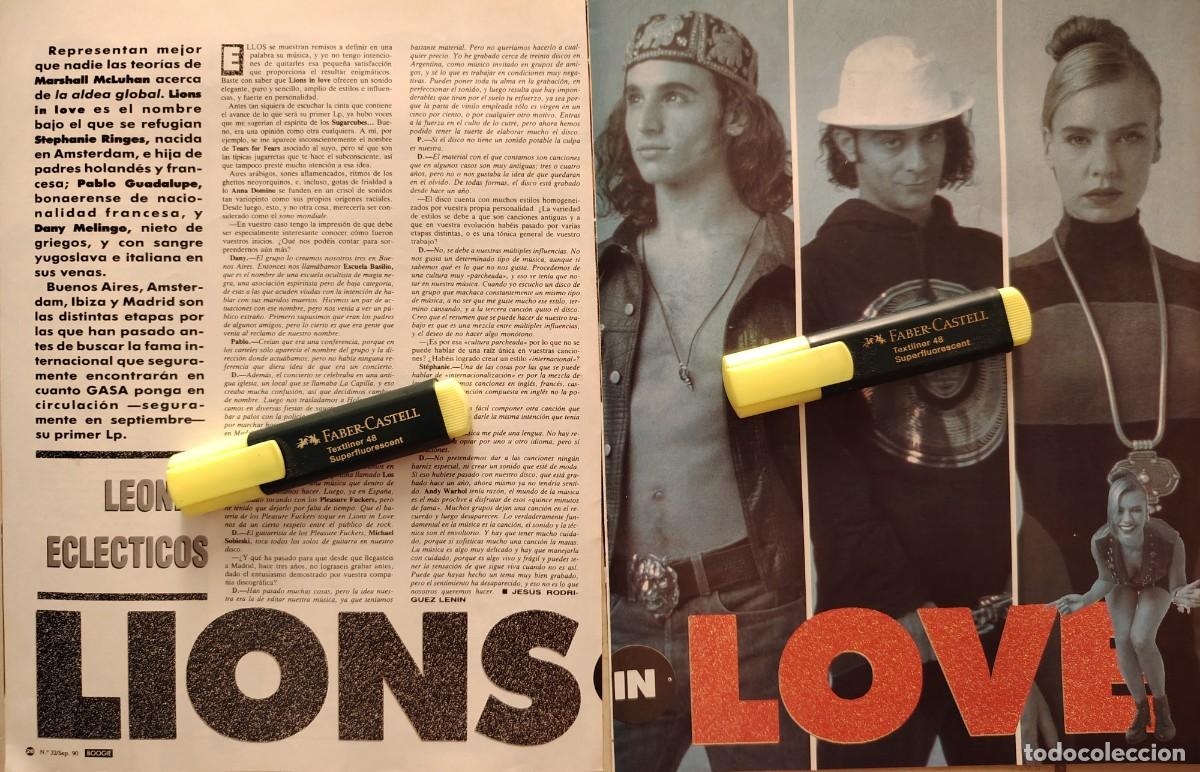 Sammeln von Zeitschriften und Zeitungen: Reportaje Lions In Love - Sep. 90