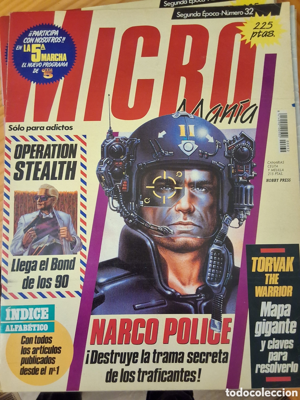 Coleccionismo de Revistas y Peri&oacute;dicos: Micromania segunda epoca revista n&uacute;mero 32 a&ntilde;o 1991/1 incluye mapa torvak