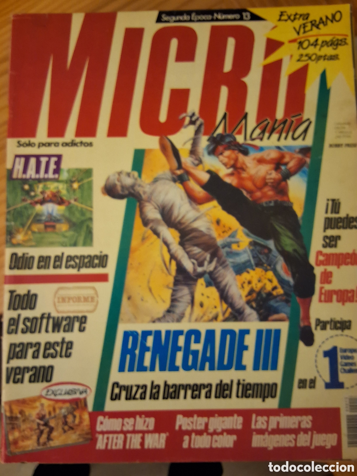 Coleccionismo de Revistas y Peri&oacute;dicos: Micromania segunda epoca revista n&uacute;mero 13 a&ntilde;o 1989/6 incluye poster