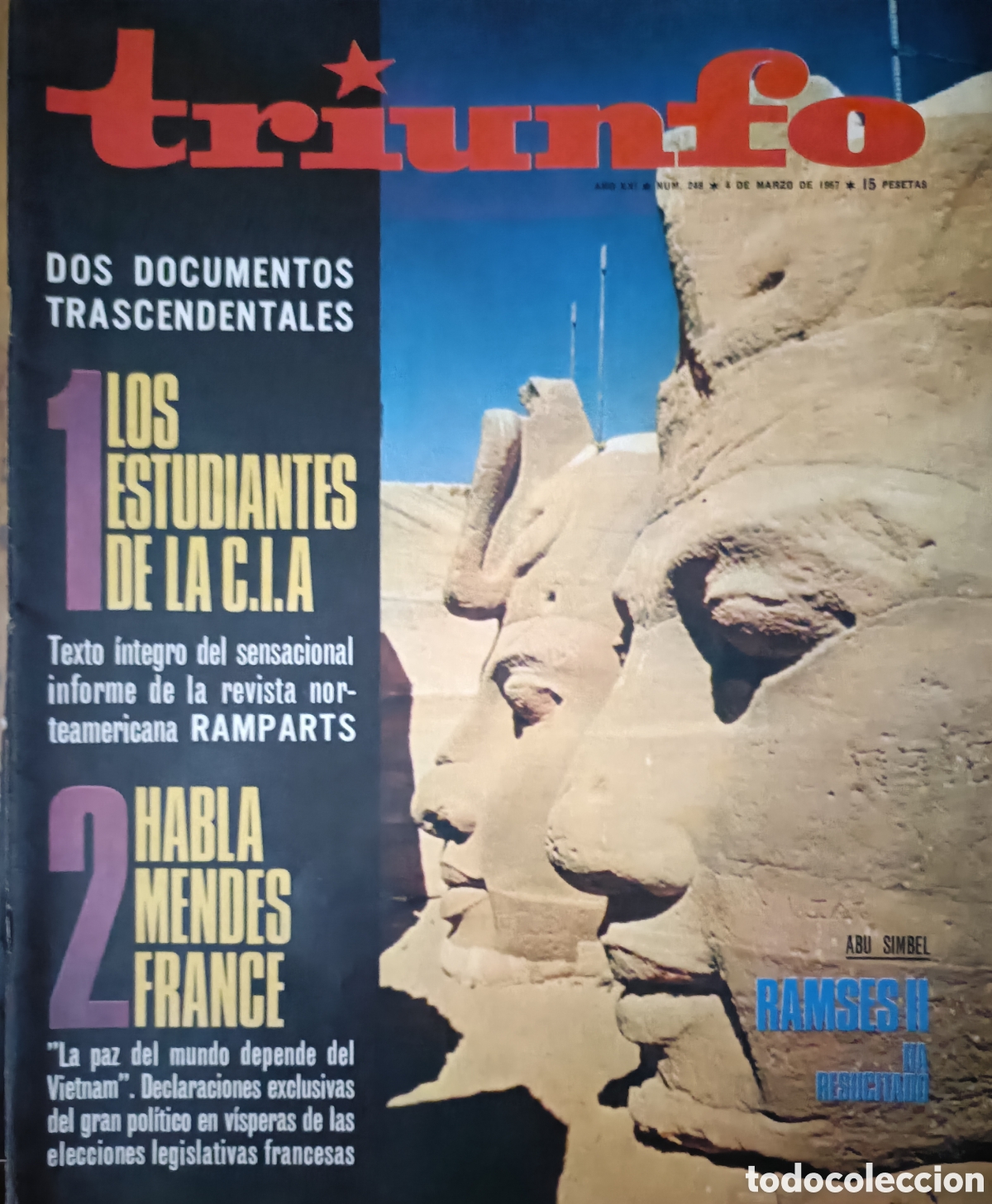 Coleccionismo de Revistas y Peri&oacute;dicos: Revista Triunfo. Marzo 67