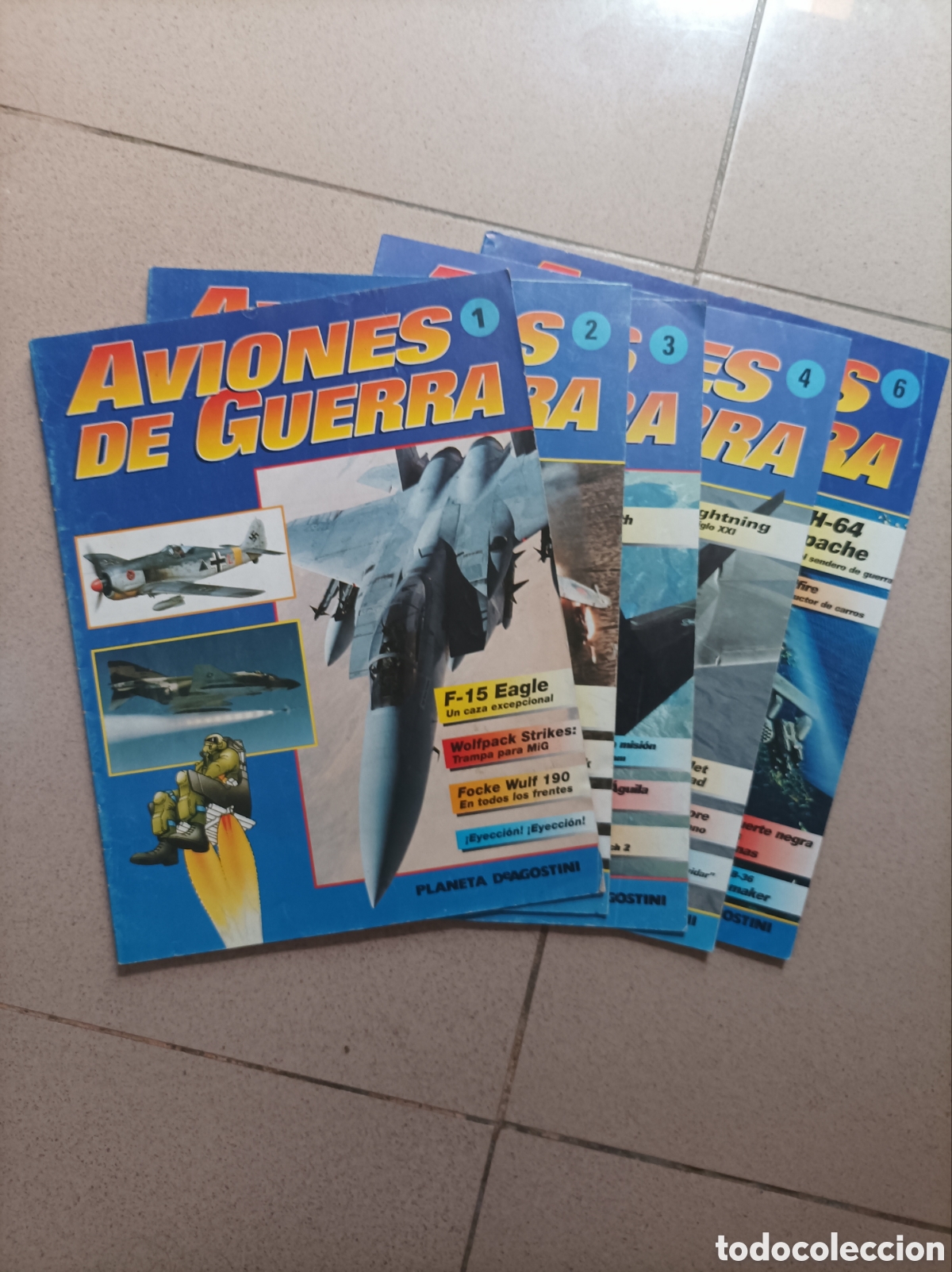 Collezionismo di Riviste e Giornali: Lote 5 Fasc&iacute;culos Aviones de Guerra - Planeta DeAgostini | N&uacute;ms 1, 2, 3, 4 y 6