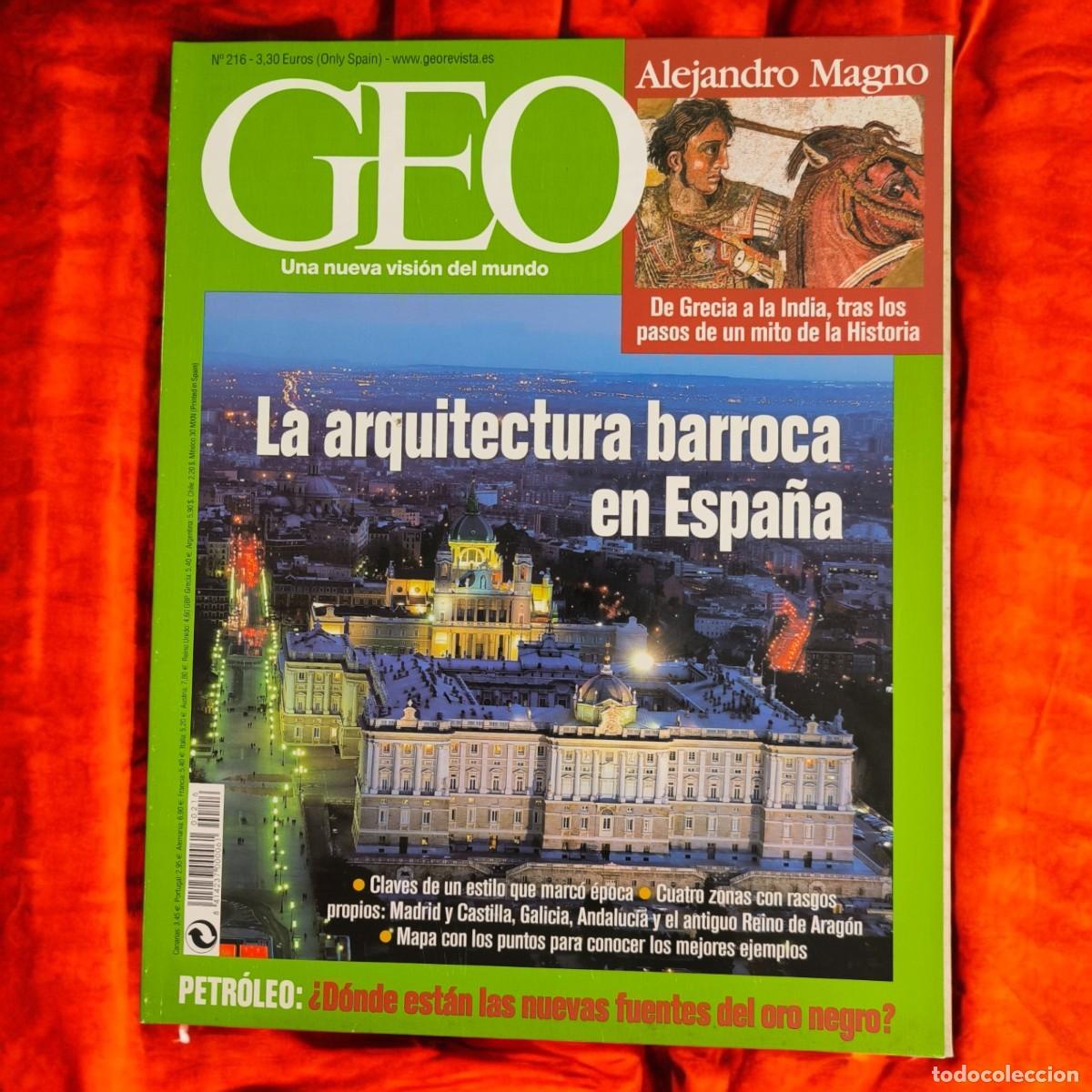 Collezionismo di Riviste e Giornali: ️ Revista GEO N&ordm;216 &ndash; La Arquitectura Barroca En Espa&ntilde;a