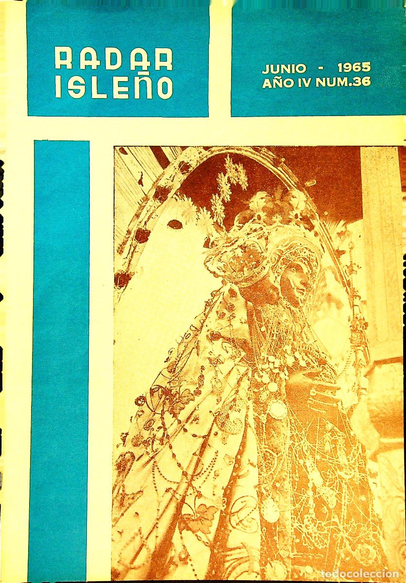 Colecionismo de Revistas e Jornais: REVISTA RELIGIOSA RADAR ISLE&Ntilde;O - JUNIO 1965 - A&Ntilde;O IV NUM 36 - CANDELARIA - TENERIFE - CANARIAS