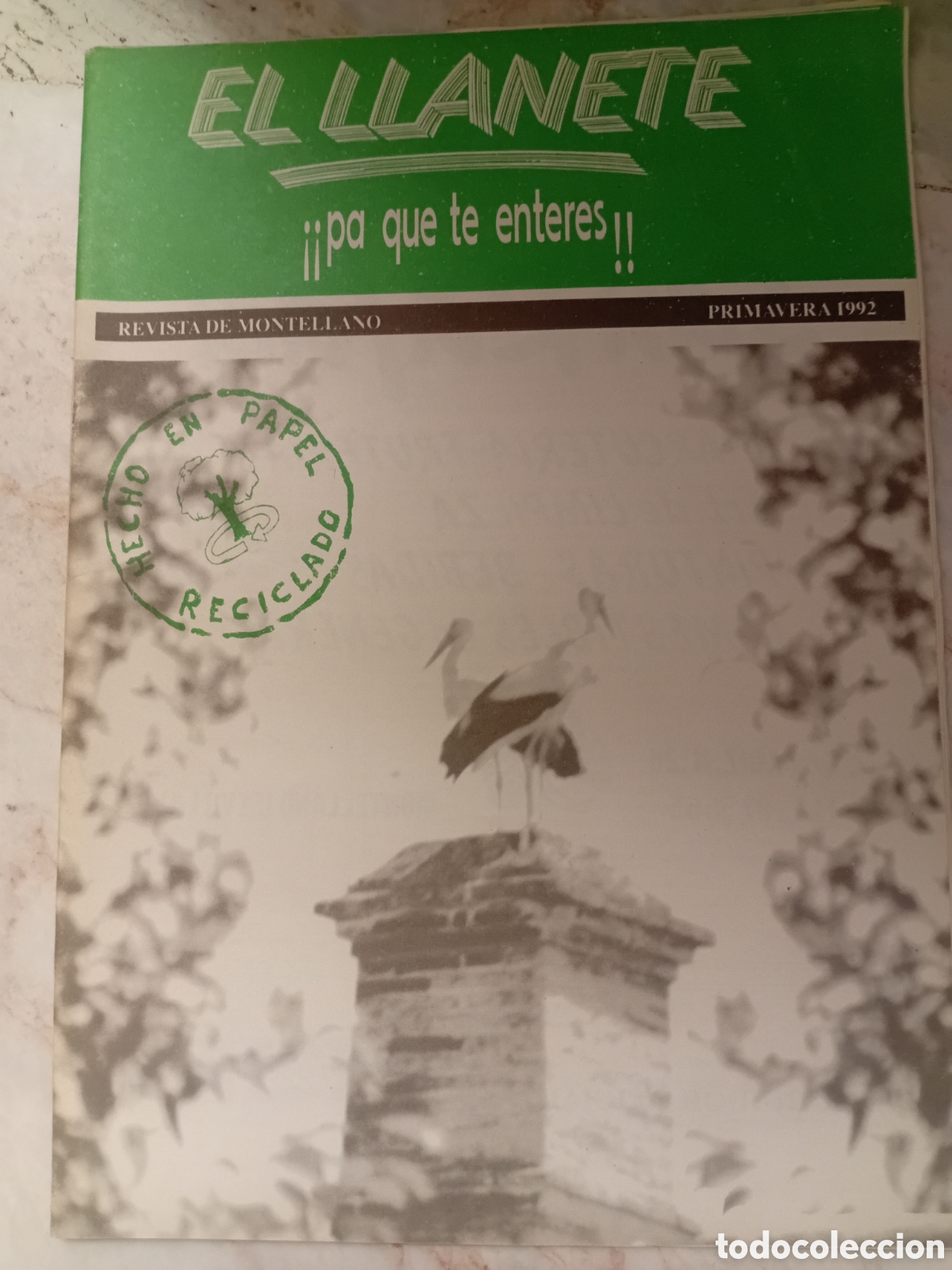 Coleccionismo de Revistas y Peri&oacute;dicos: REVISTA &rdquo;EL LLANETE&rdquo; PRIMAVERA 1992