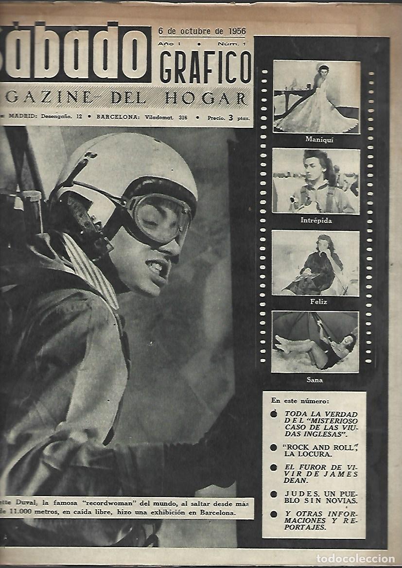 Coleccionismo de Revistas y Peri&oacute;dicos: S&aacute;bado grafico, n&uacute;mero 1, 1956, buen estado