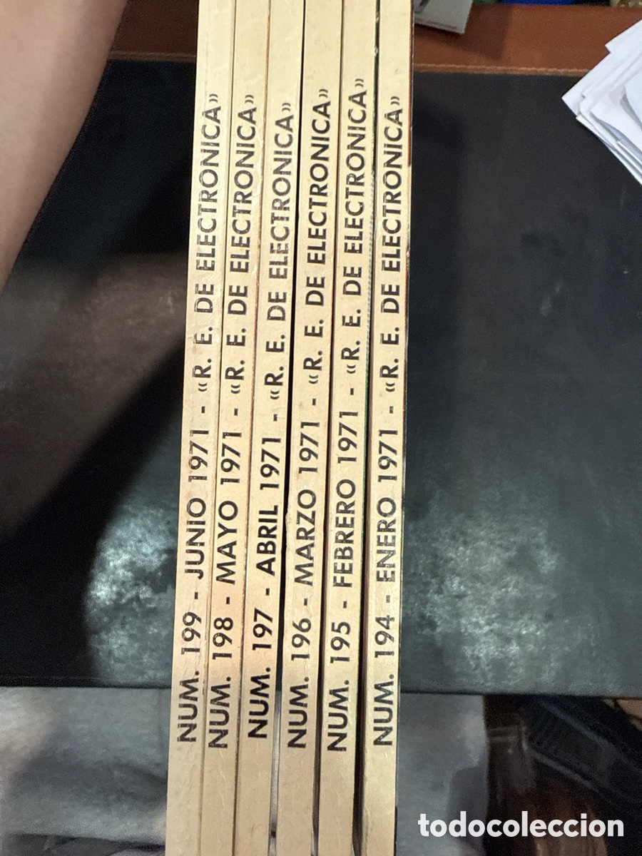 Collezionismo di Riviste e Giornali: REVISTA Espa&ntilde;ola de Electr&oacute;nica. N&ordm;s 194-195-196-197-198-199, 1971