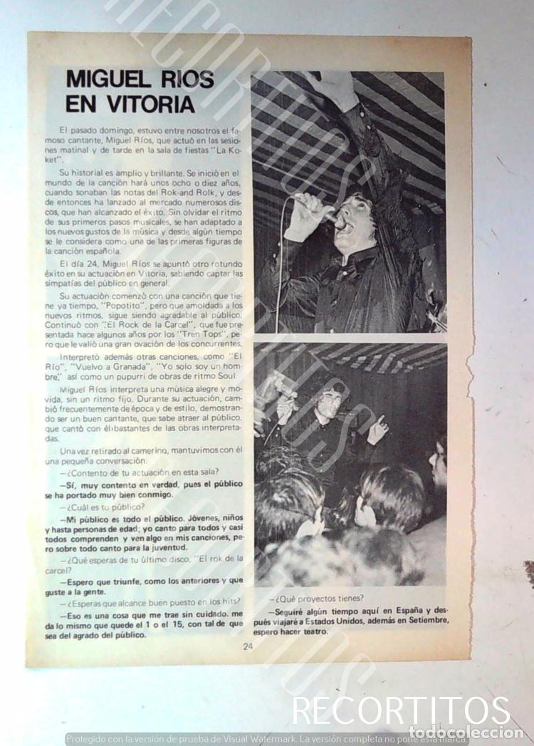 Collection Magazines and Newspapers: MIGUEL RIOS EN VITORIA