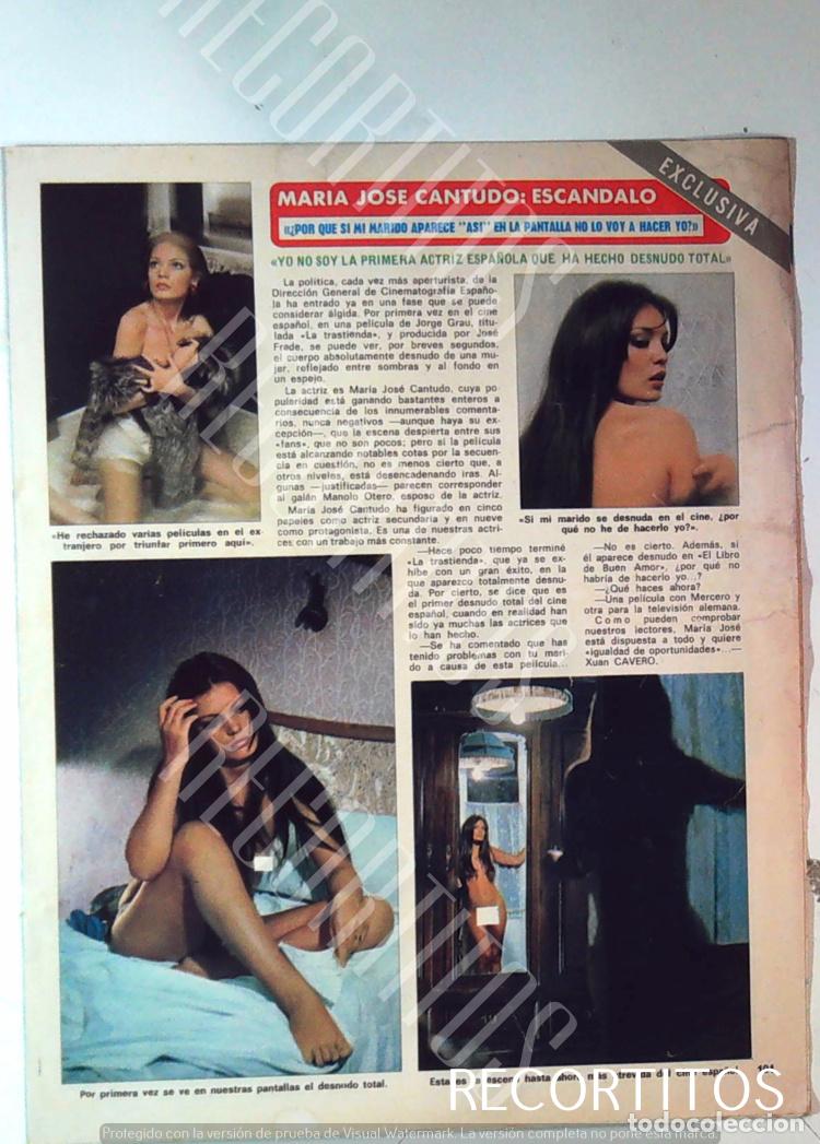 Collezionismo di Riviste e Giornali: MARIA JOSE CANTUDO AL DESNUDO