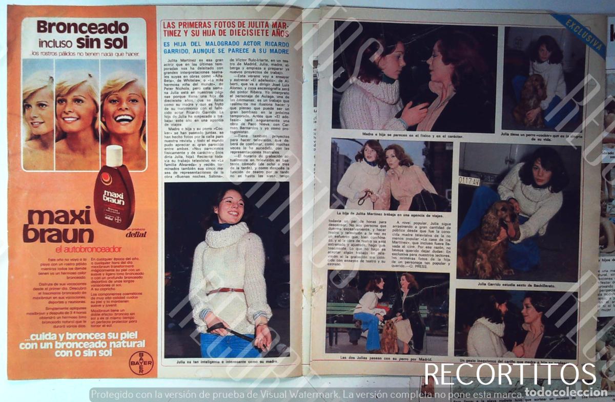 Collezionismo di Riviste e Giornali: julita martinez julia la casa de los martinez JULIA GARRIDO LA HIJA