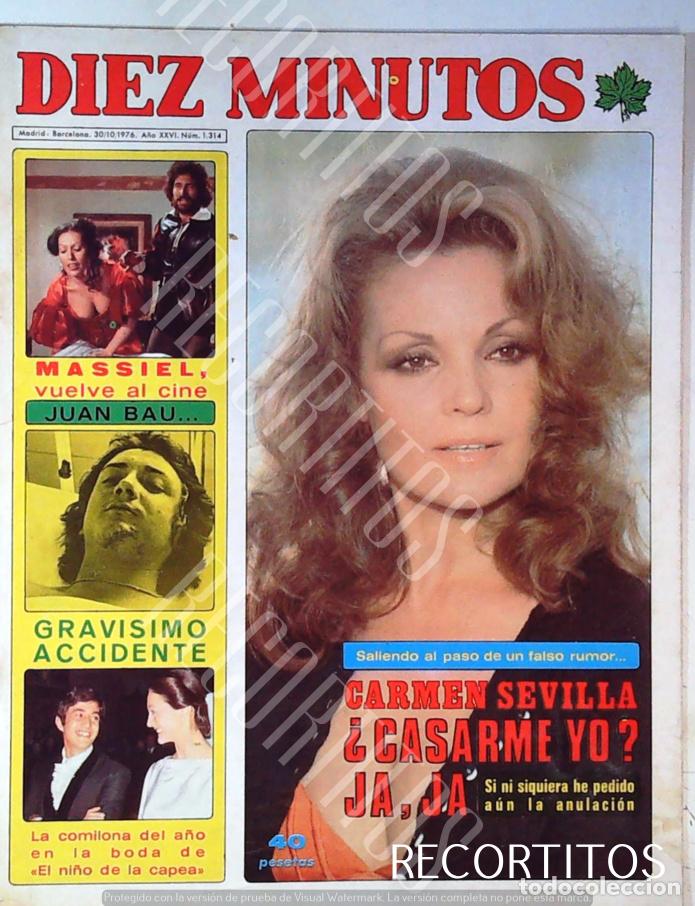 Coleccionismo de Revistas y Peri&oacute;dicos: RECORTE PORTADA CARMEN SEVILLA MASSIEL