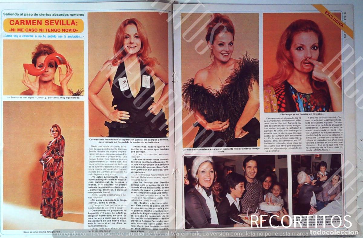 Coleccionismo de revistas y peri&oacute;dicos: CARMEN SEVILLA PURO ESPLENDOR