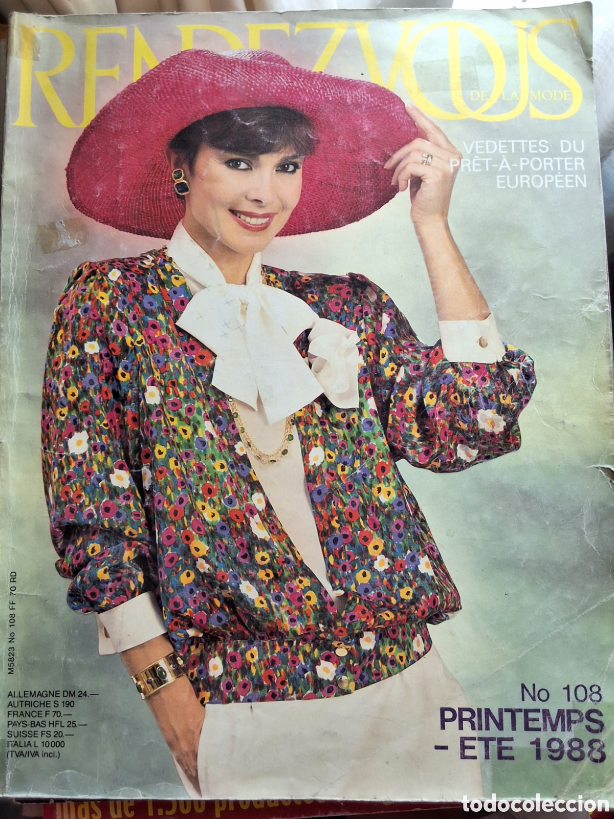 Colecionismo de Revistas e Jornais: Render vous revista moda francesa a&ntilde;o 1988