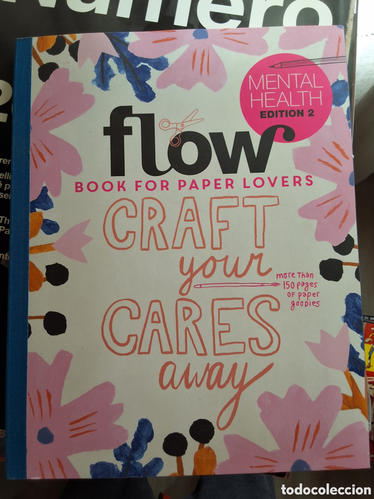 Colecionismo de Revistas e Jornais: Flow book for paper lovers craft your cares away revista libro inglesa a&ntilde;o 2026