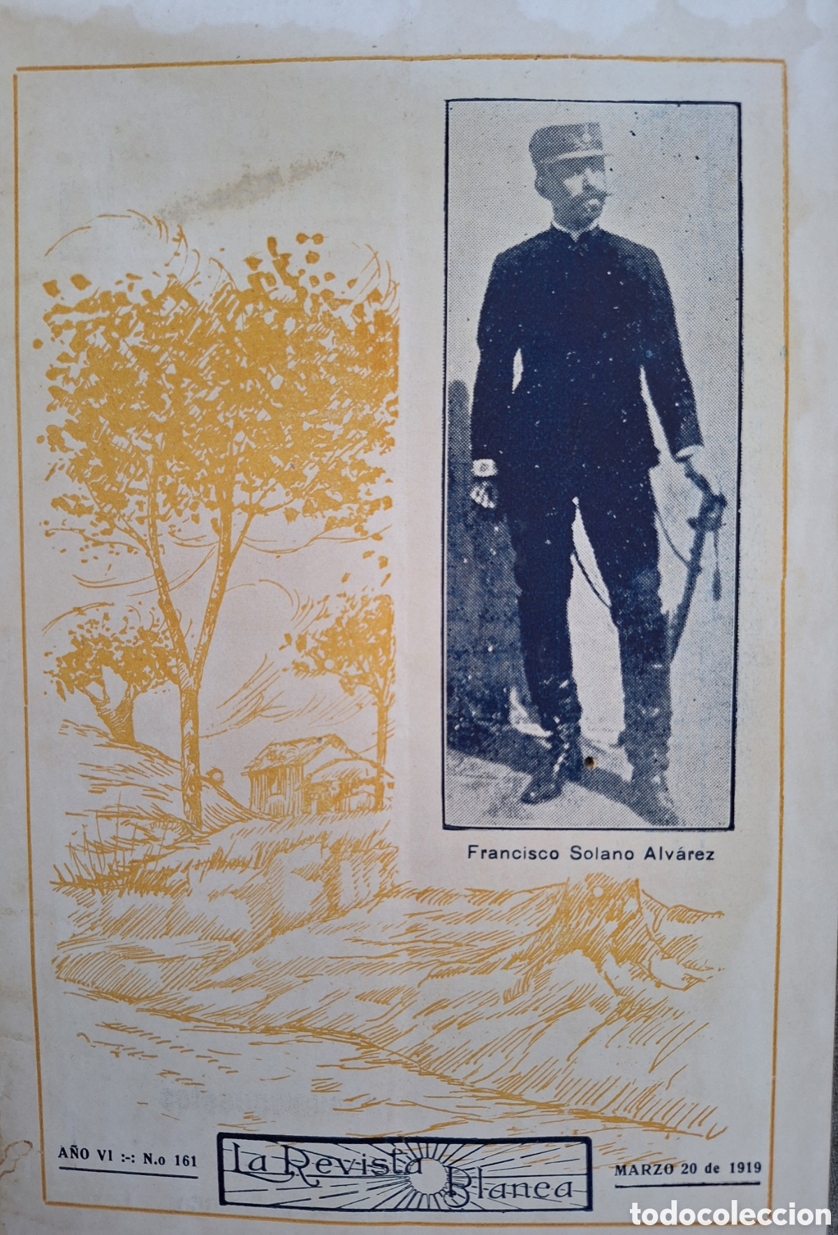 Collezionismo di Riviste e Giornali: REVISTA BLANCA 1919 PORTADA FRANCISCO SOLANO ALVAREZ CAIDO EN TRES ARBOLES